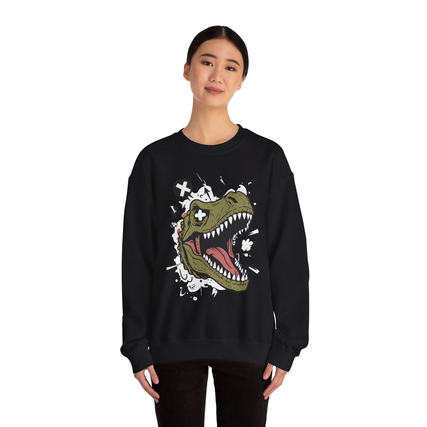 Dinosaur Graphic Crewneck Sweatshirt - Unisex Heavy Blend™