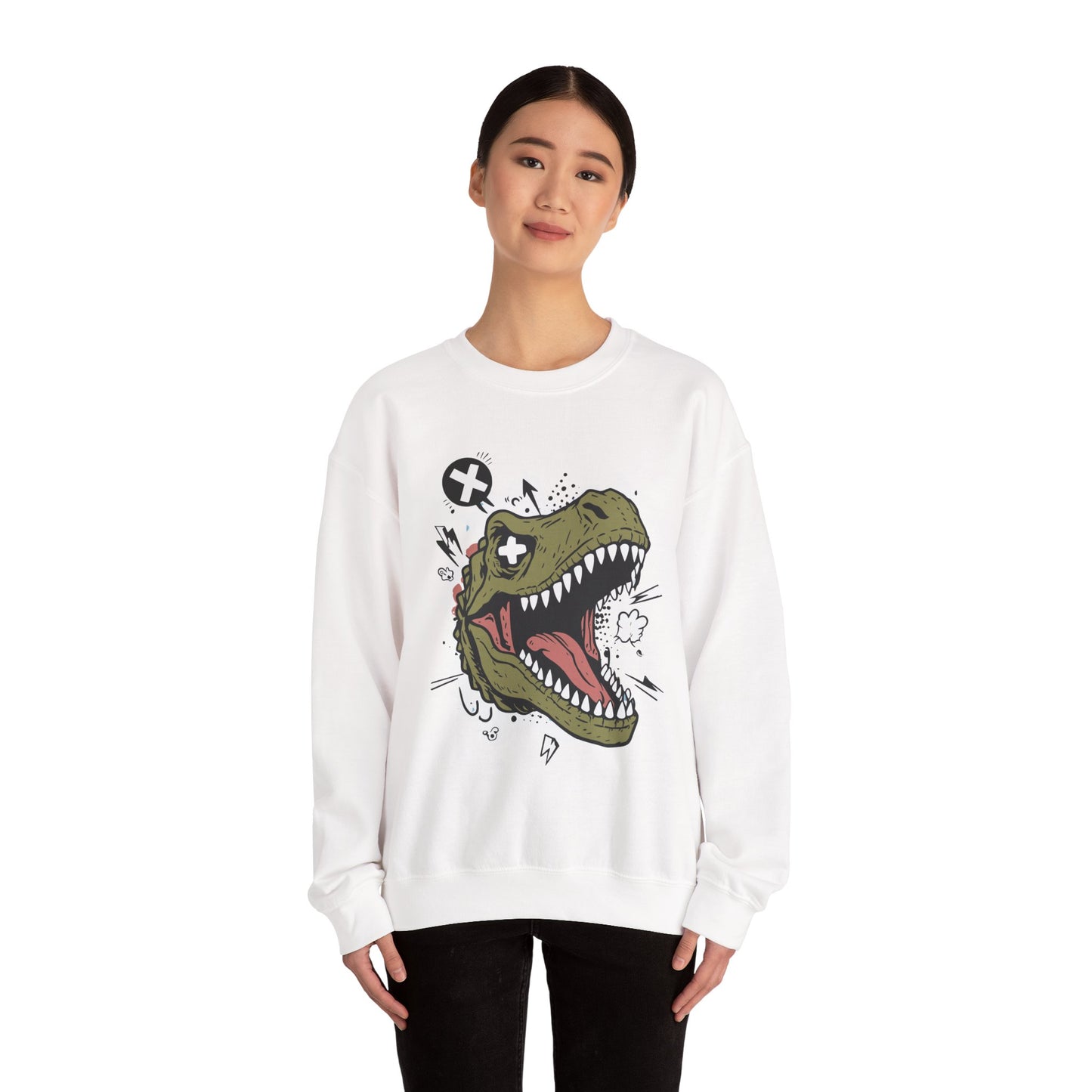 Dinosaur Graphic Crewneck Sweatshirt - Unisex Heavy Blend™