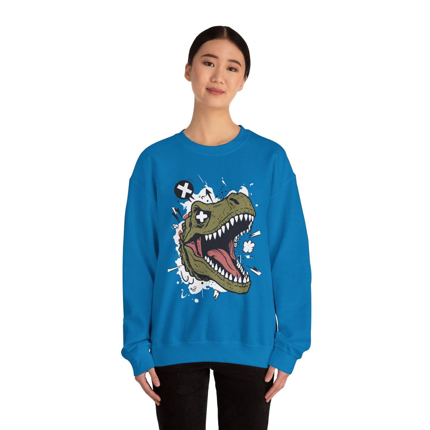 Dinosaur Graphic Crewneck Sweatshirt - Unisex Heavy Blend™