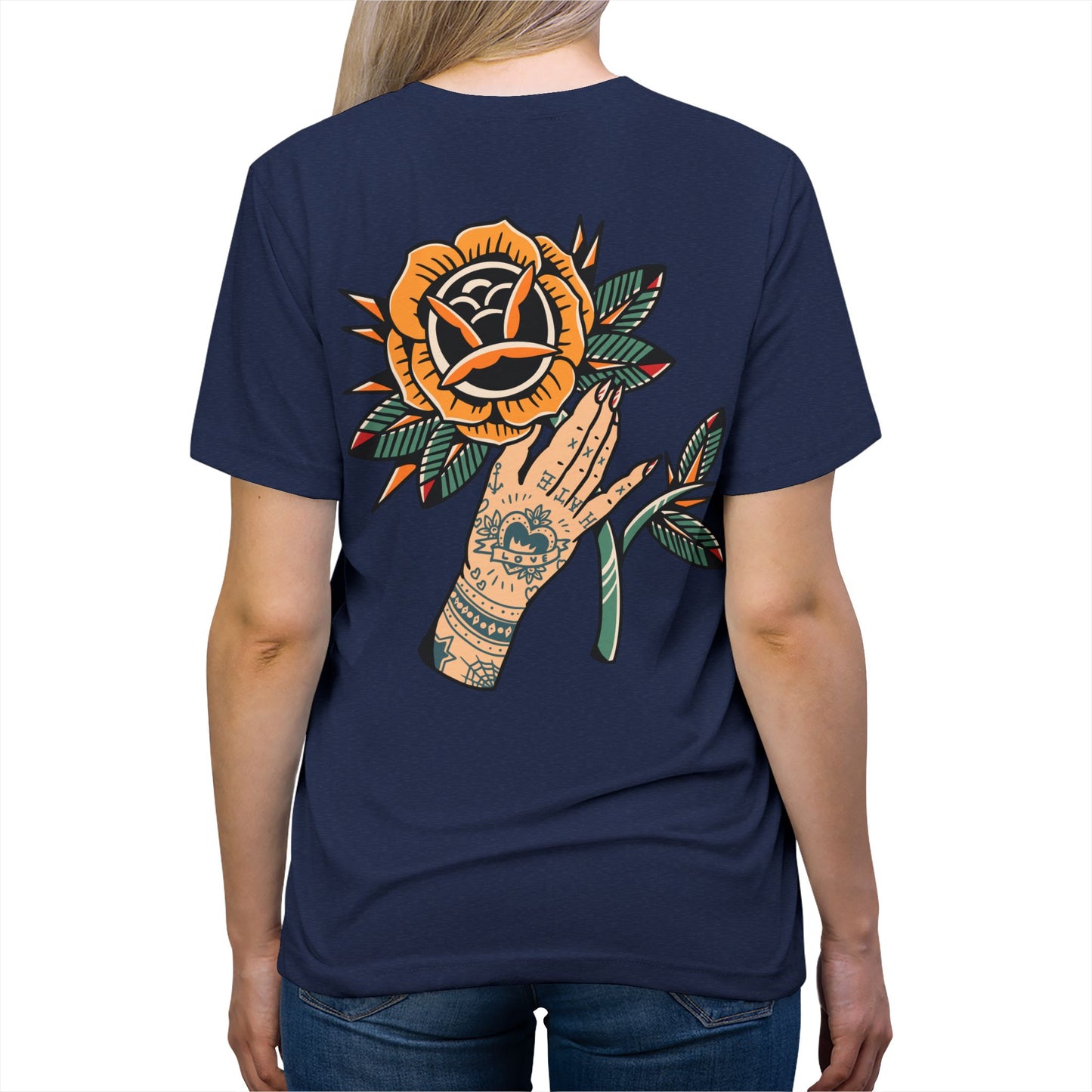 Zesty Rose Unisex Triblend Tee | Graphic Tee, Casual Wear, Everyday Style, Gift for Friends, Birthday Present