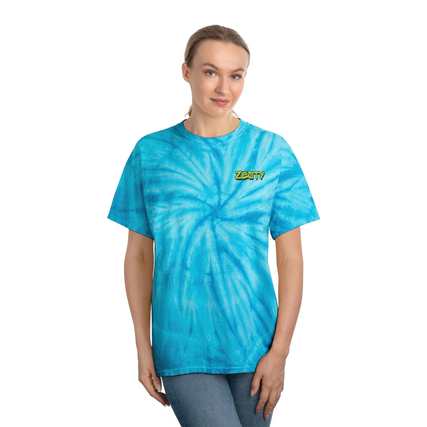 Zesty Tie-Dye Tee - Bright Yellow Spiral T-Shirt for Summer Vibes
