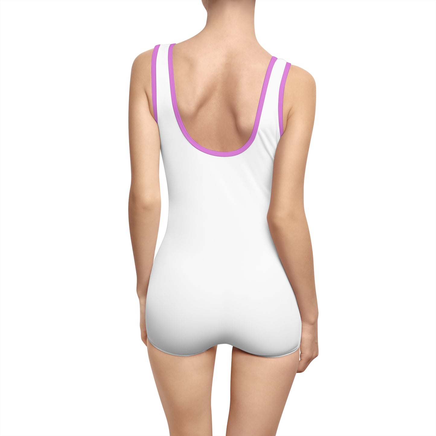 Retro Women's Vintage Swimsuit with Fun Graphic Design
