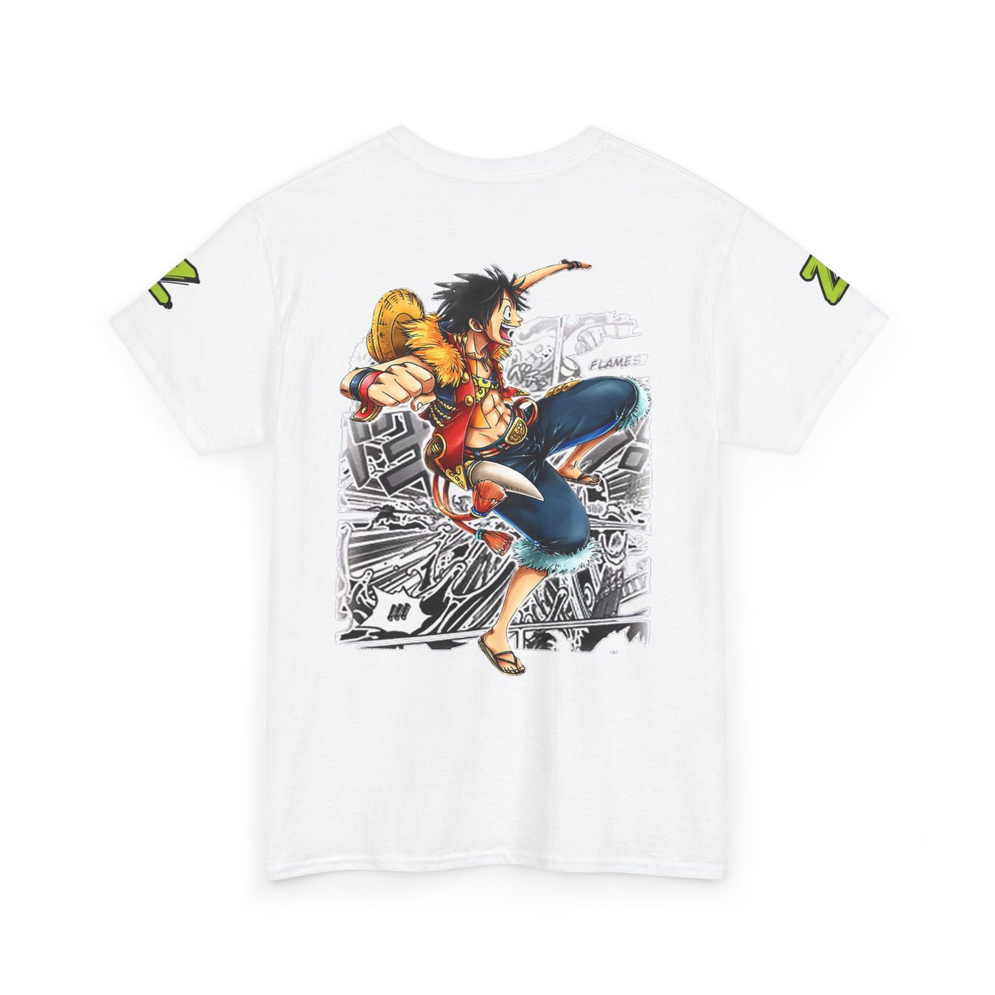 ONE PIECE Anime-Inspired Unisex Heavy Cotton Tee - ZESTY Graphic Tee for Fans