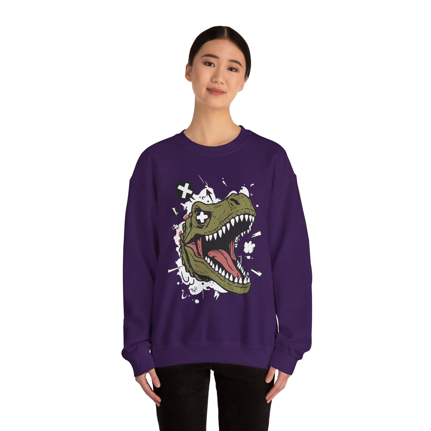 Dinosaur Graphic Crewneck Sweatshirt - Unisex Heavy Blend™