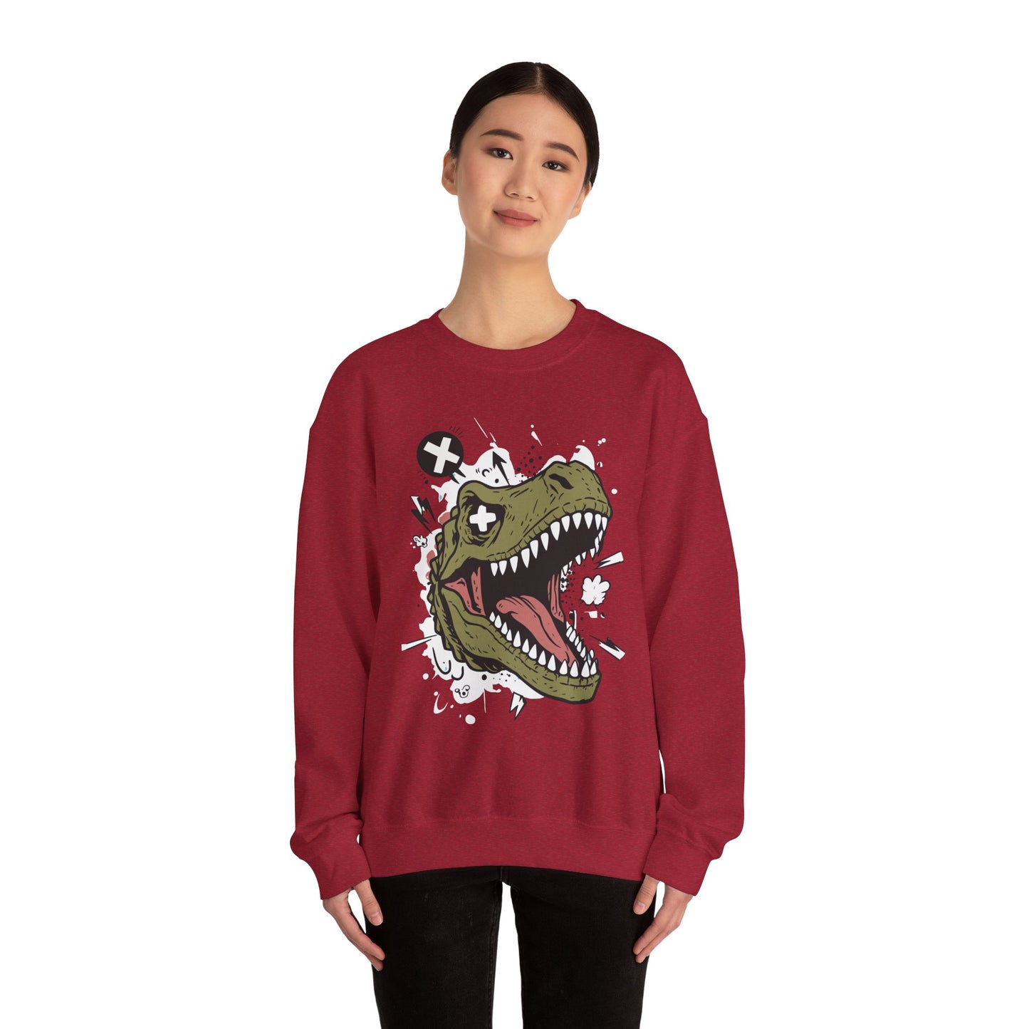 Dinosaur Graphic Crewneck Sweatshirt - Unisex Heavy Blend™