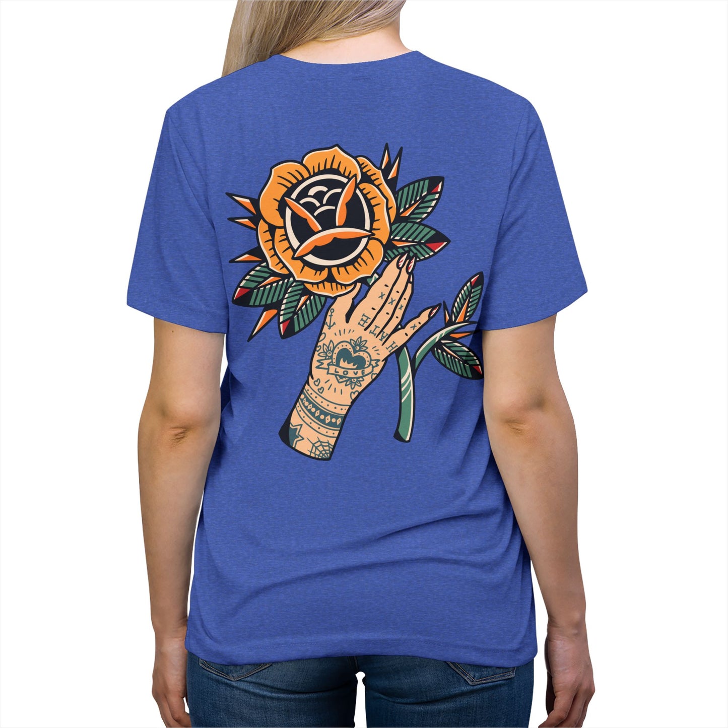 Zesty Rose Unisex Triblend Tee | Graphic Tee, Casual Wear, Everyday Style, Gift for Friends, Birthday Present