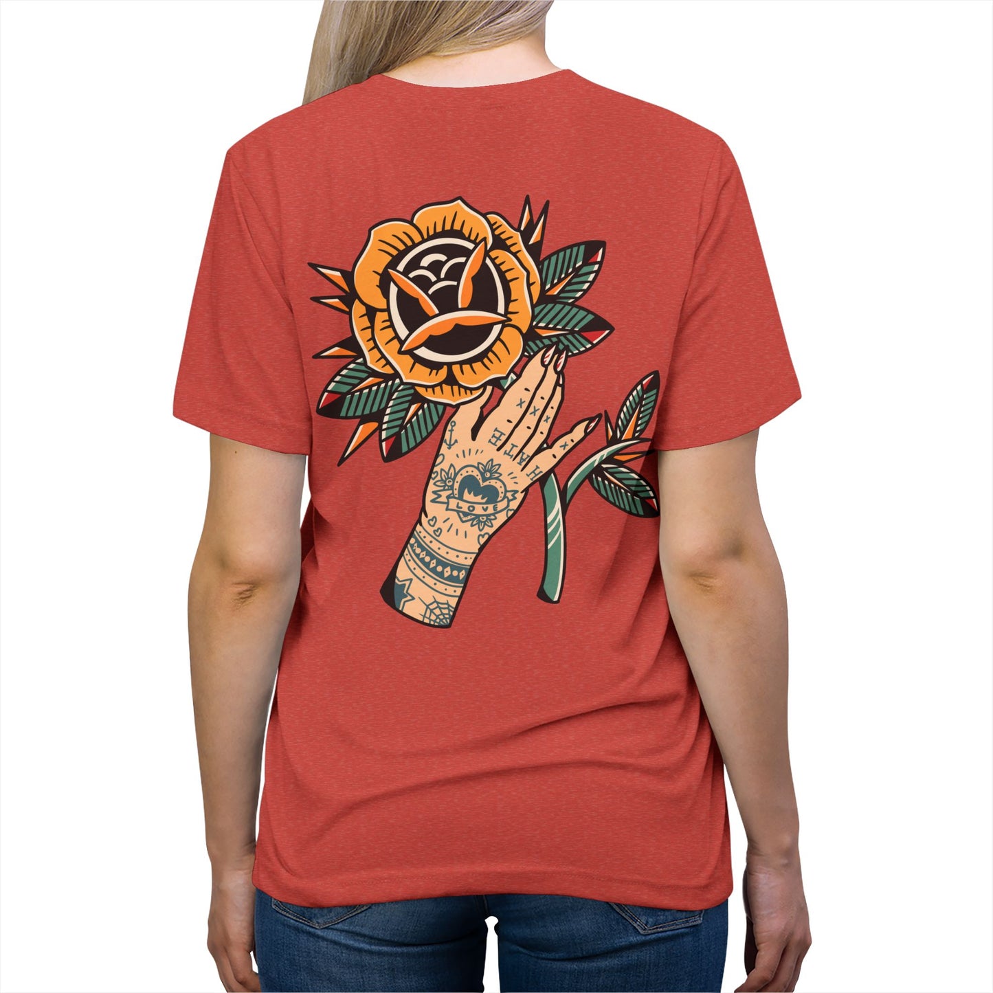 Zesty Rose Unisex Triblend Tee | Graphic Tee, Casual Wear, Everyday Style, Gift for Friends, Birthday Present