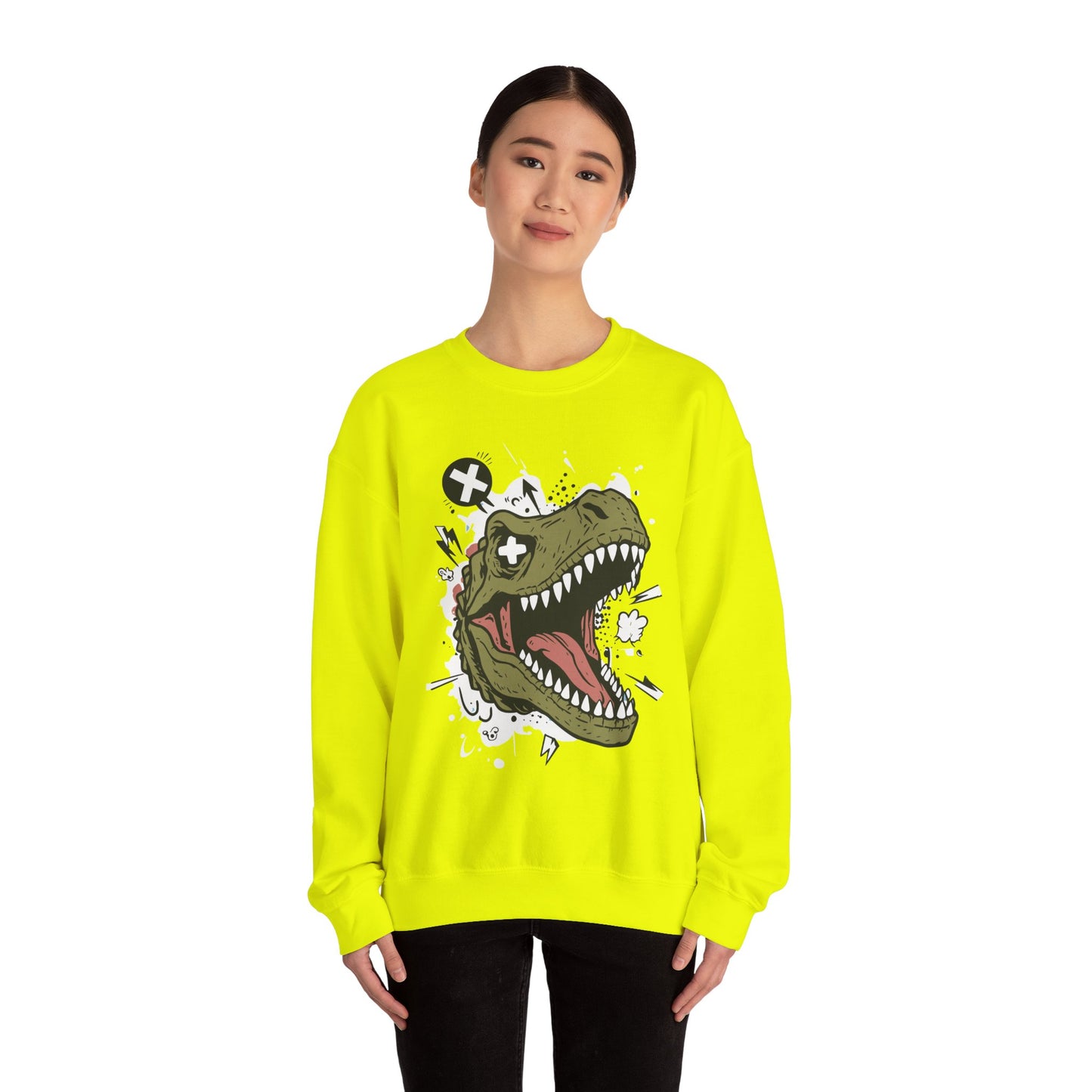 Dinosaur Graphic Crewneck Sweatshirt - Unisex Heavy Blend™