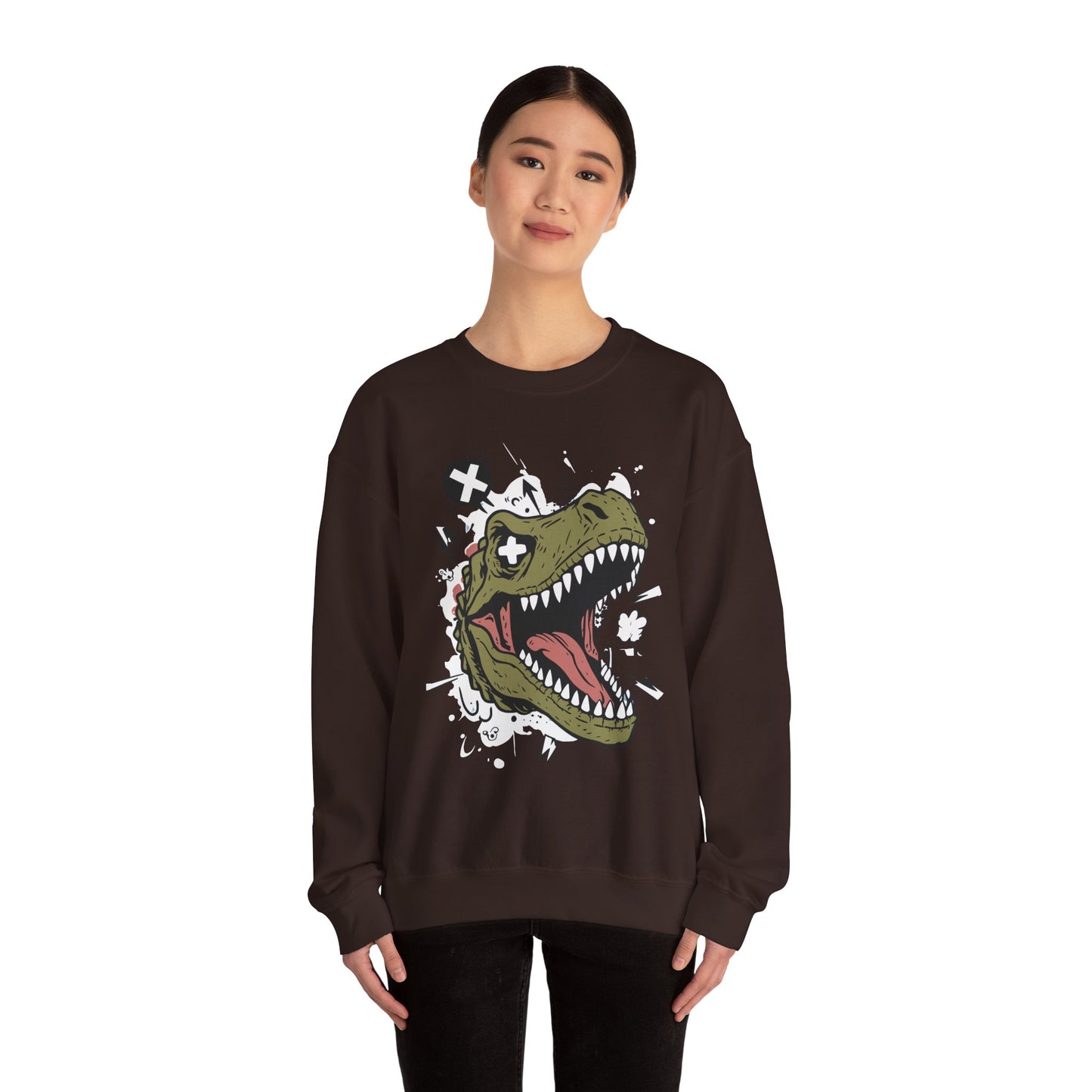 Dinosaur Graphic Crewneck Sweatshirt - Unisex Heavy Blend™
