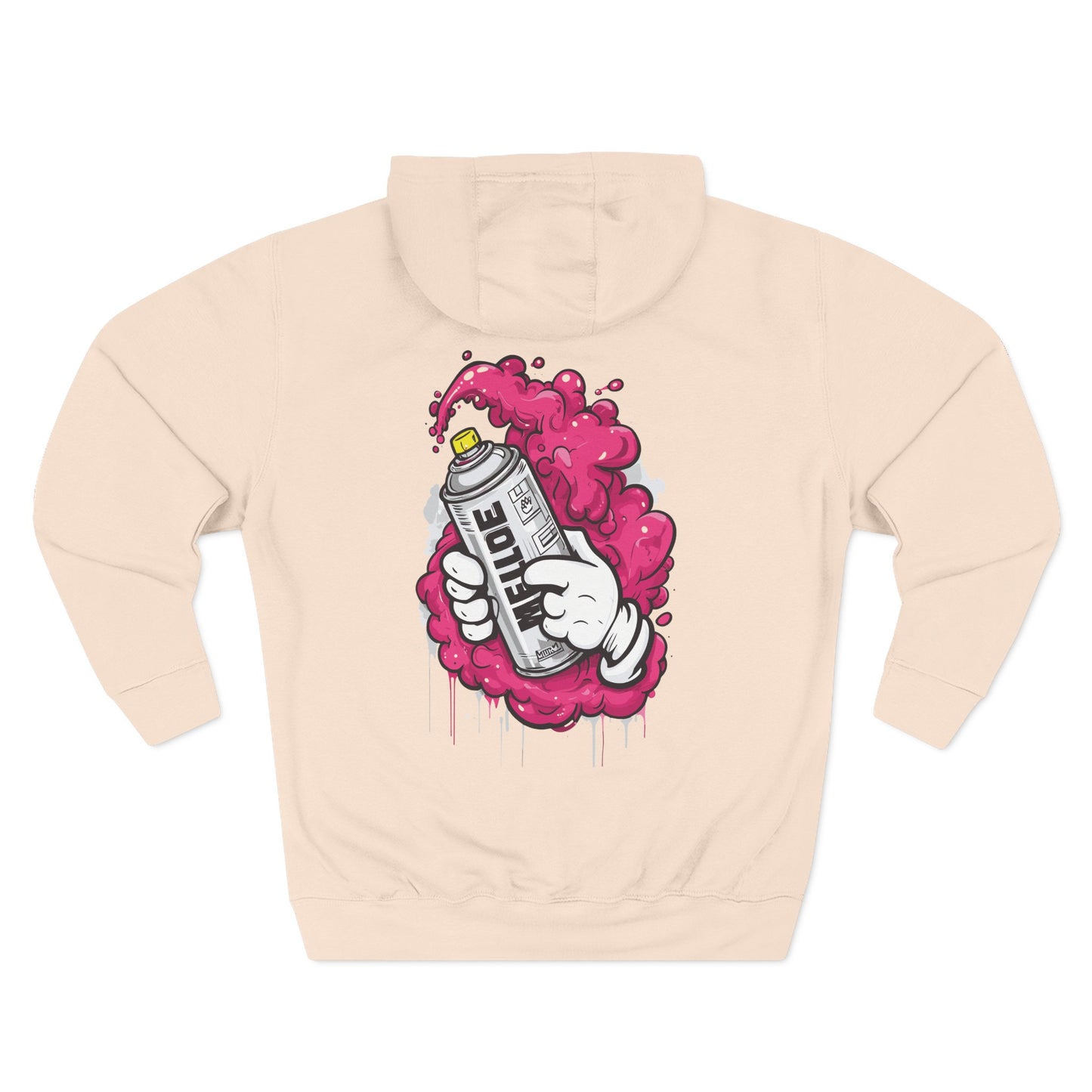 Zesty Street Art Fleece Hoodie - Urban Style Sweatshirt for Creative Souls
