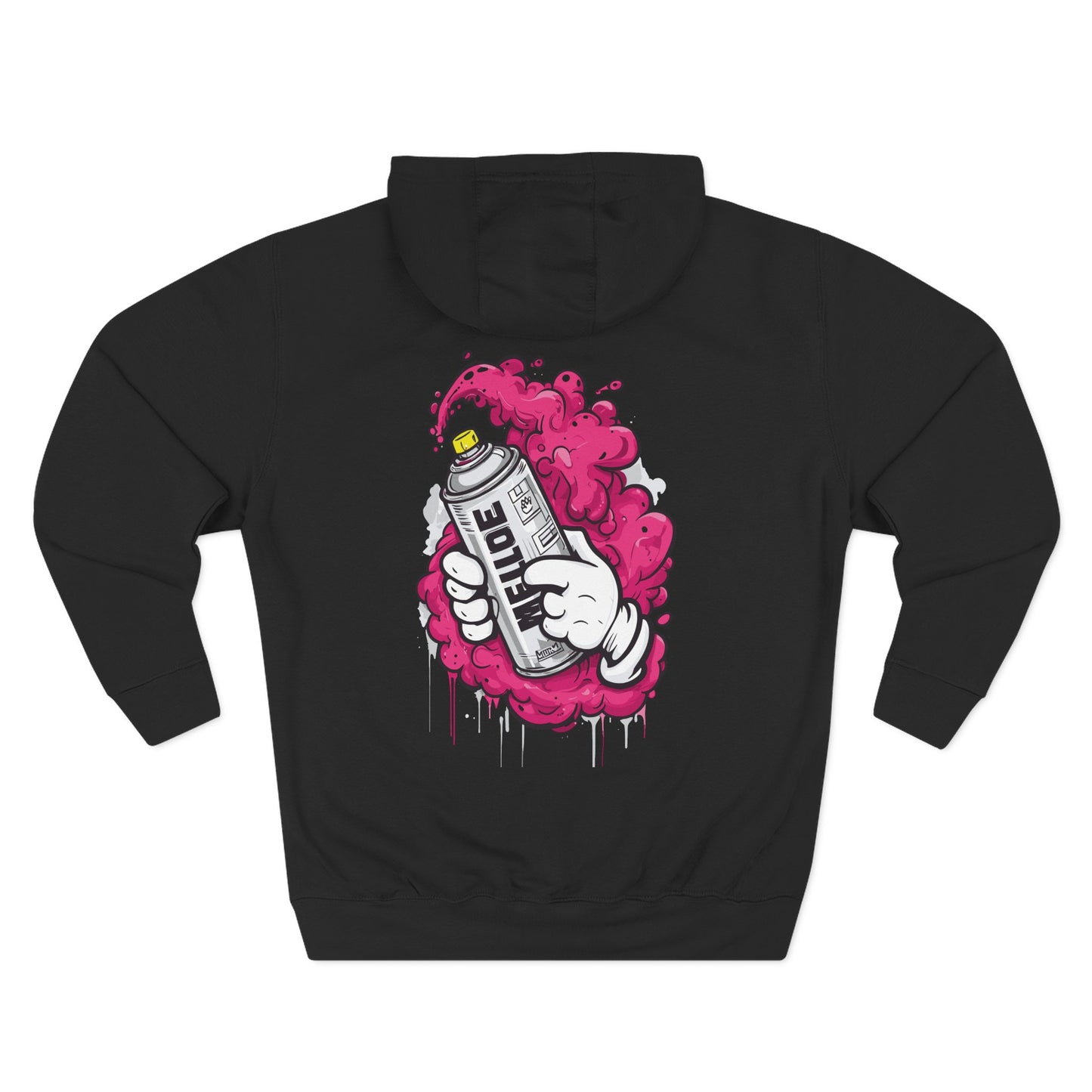 Zesty Street Art Fleece Hoodie - Urban Style Sweatshirt for Creative Souls
