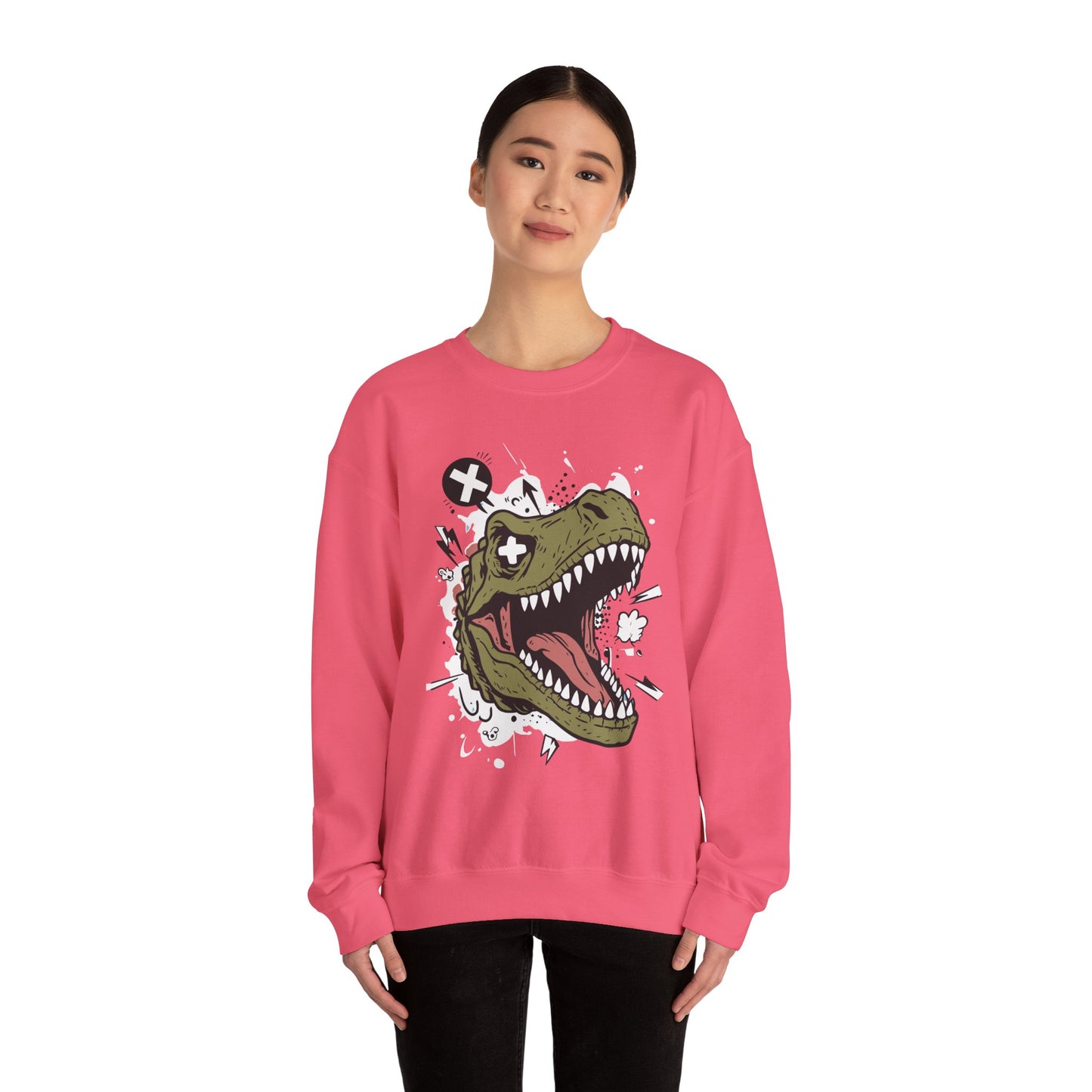 Dinosaur Graphic Crewneck Sweatshirt - Unisex Heavy Blend™