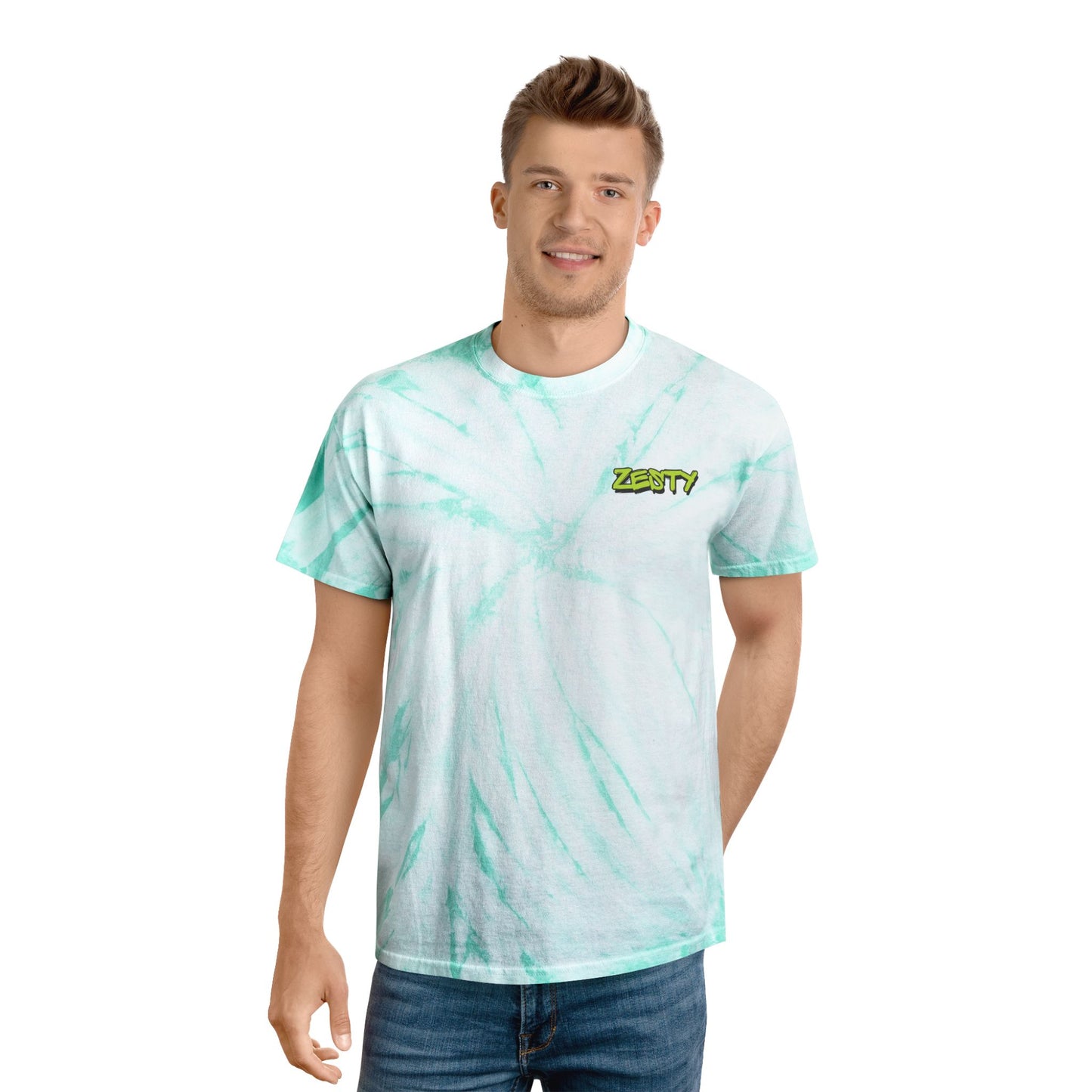 Zesty Tie-Dye Tee - Bright Yellow Spiral T-Shirt for Summer Vibes