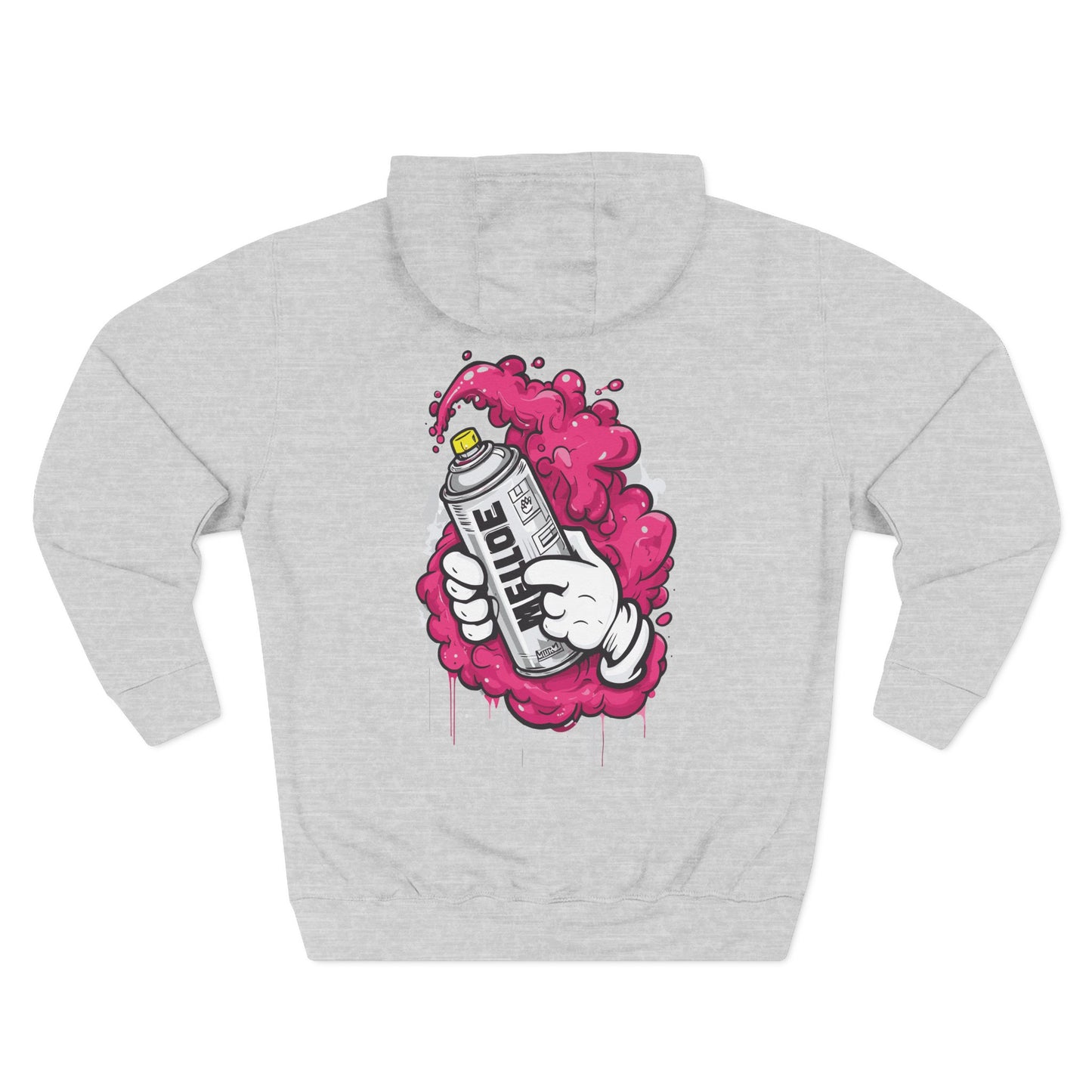 Zesty Street Art Fleece Hoodie - Urban Style Sweatshirt for Creative Souls