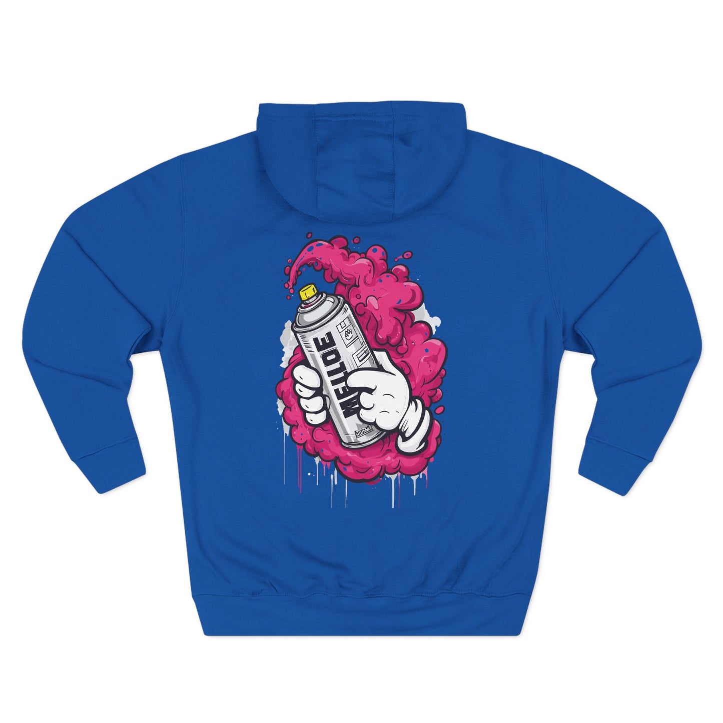 Zesty Street Art Fleece Hoodie - Urban Style Sweatshirt for Creative Souls