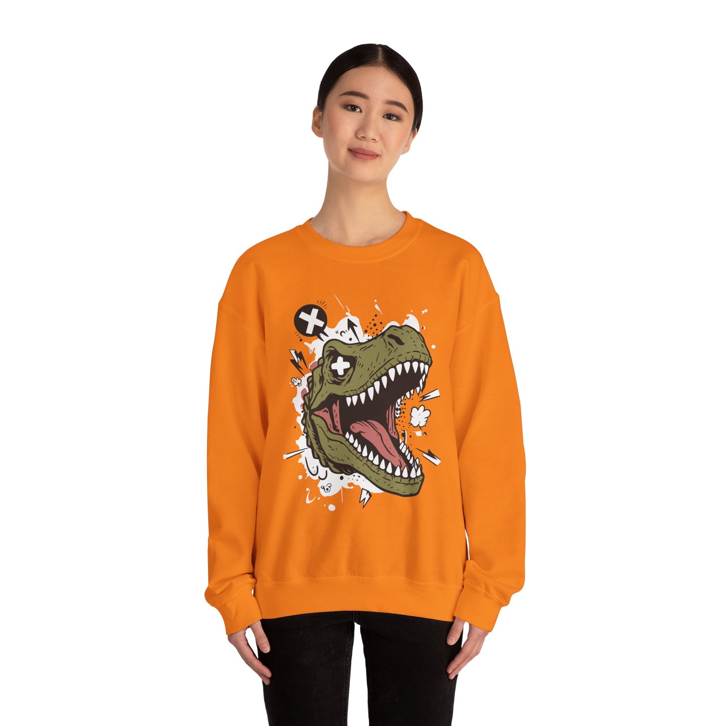 Dinosaur Graphic Crewneck Sweatshirt - Unisex Heavy Blend™