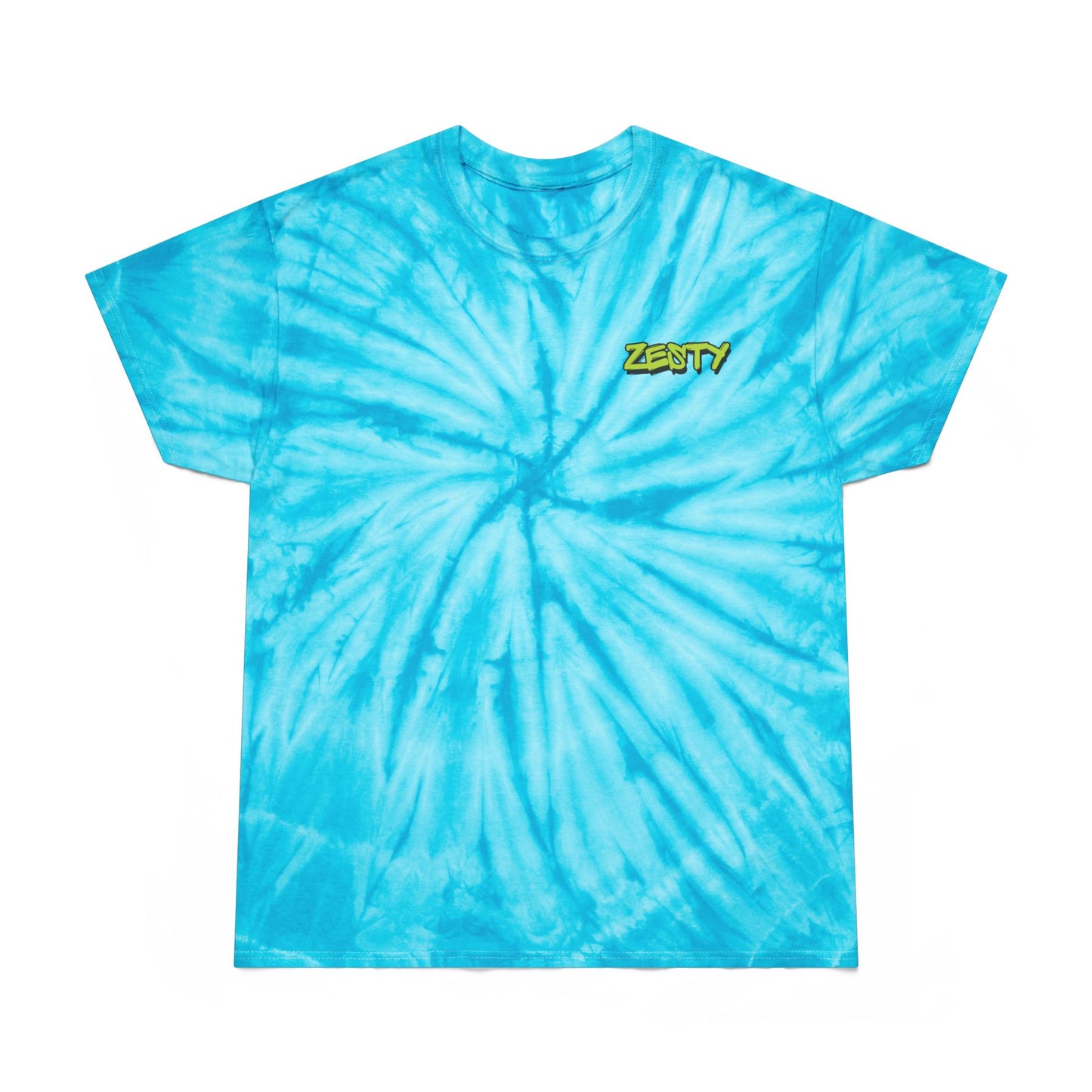 Zesty Tie-Dye Tee - Bright Yellow Spiral T-Shirt for Summer Vibes