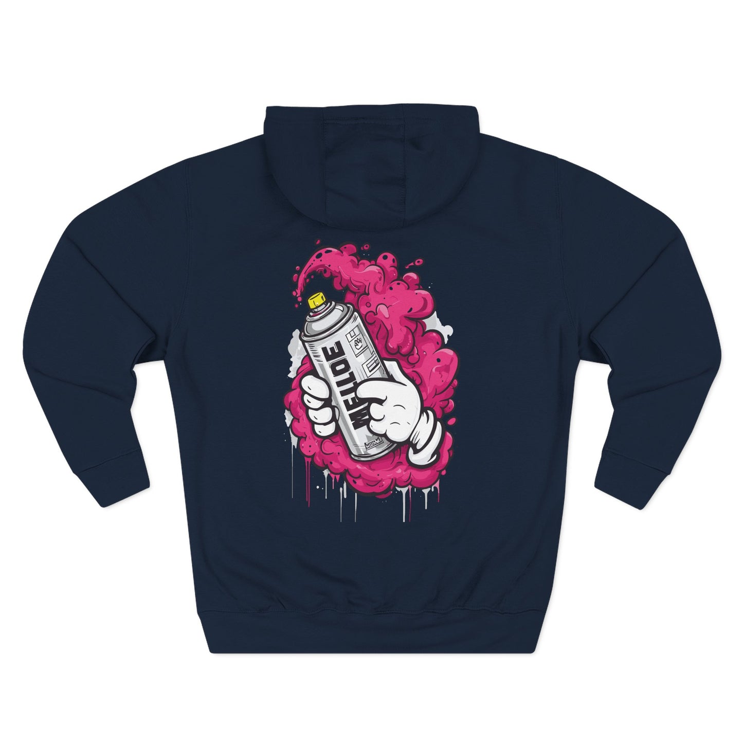 Zesty Street Art Fleece Hoodie - Urban Style Sweatshirt for Creative Souls