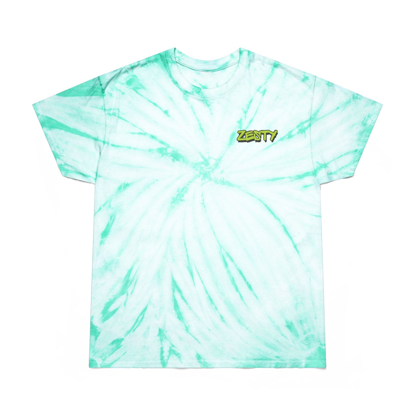 Zesty Tie-Dye Tee - Bright Yellow Spiral T-Shirt for Summer Vibes