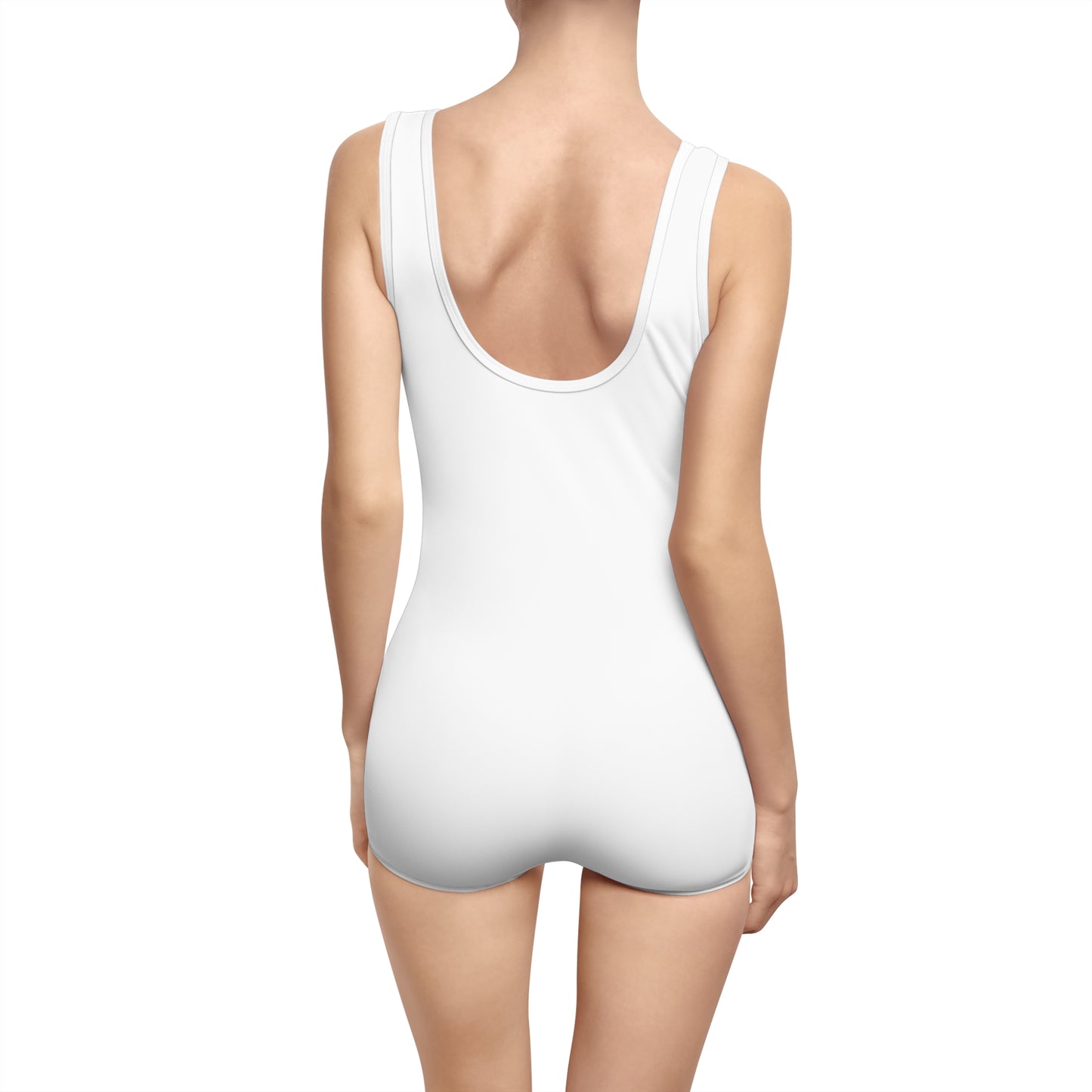 Retro Women's Vintage Swimsuit with Fun Graphic Design
