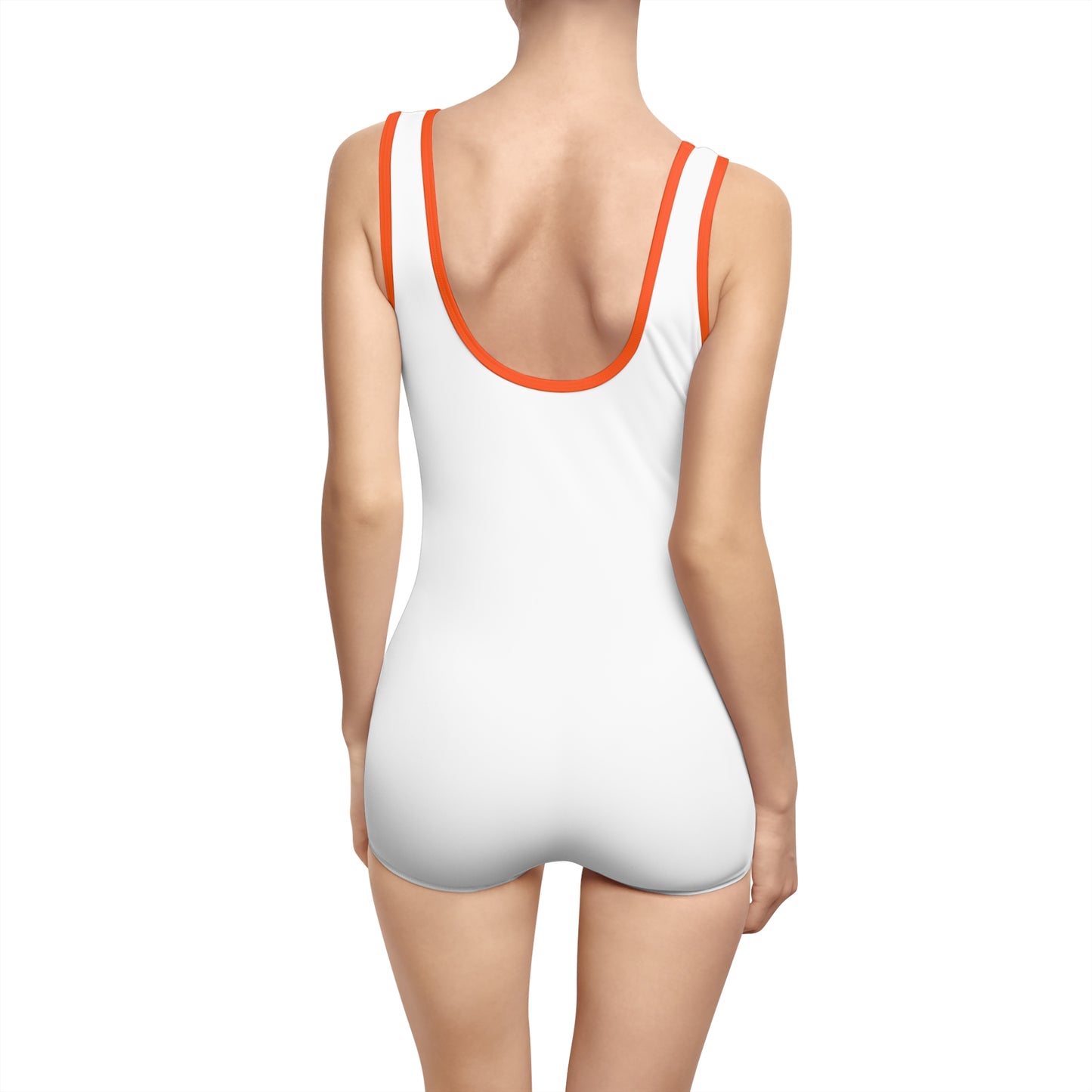 Retro Women's Vintage Swimsuit with Fun Graphic Design