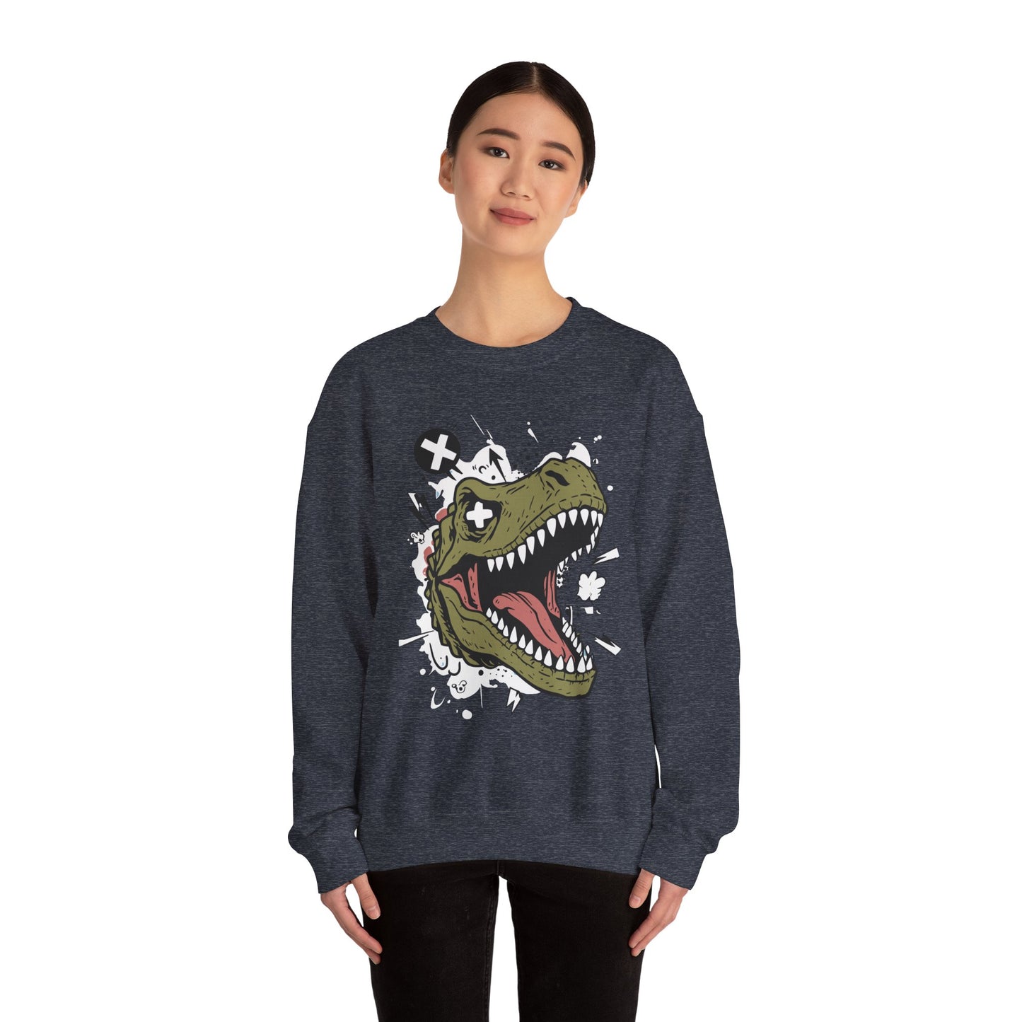 Dinosaur Graphic Crewneck Sweatshirt - Unisex Heavy Blend™