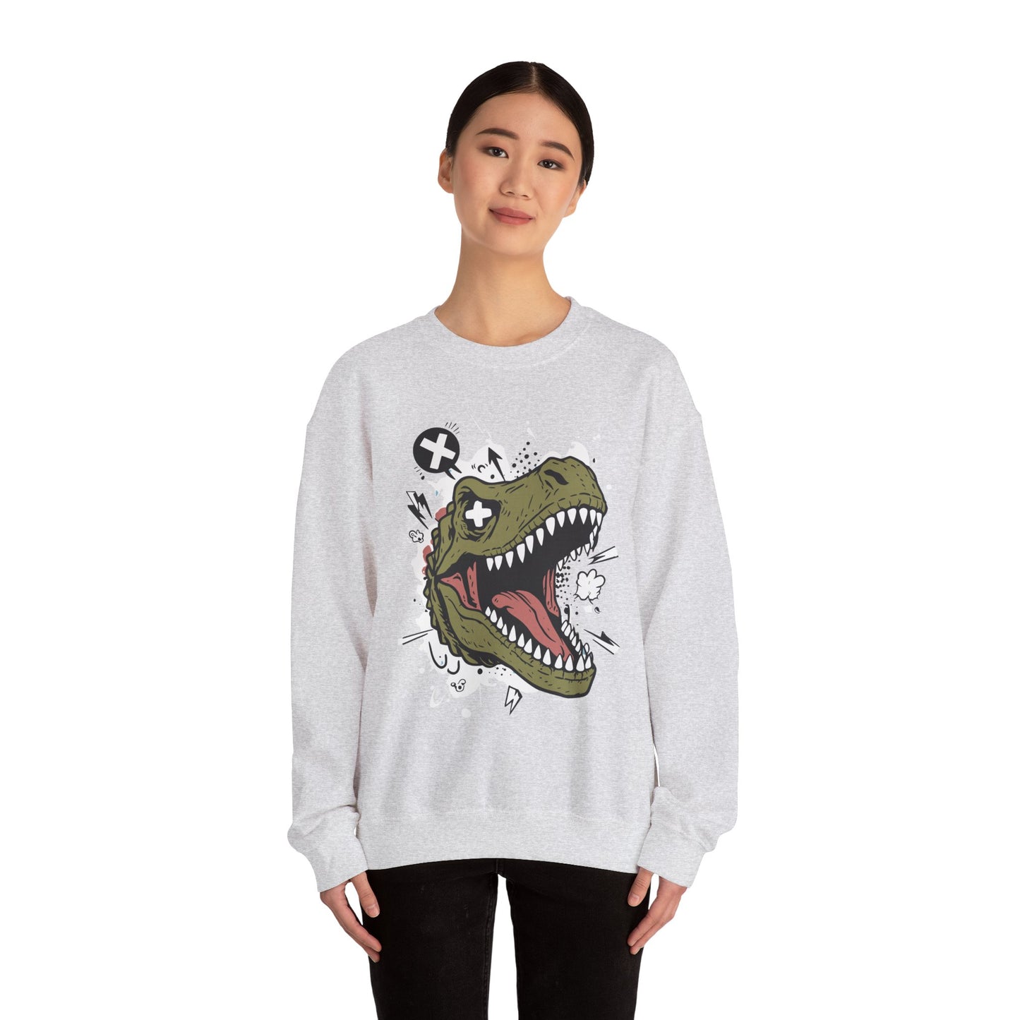 Dinosaur Graphic Crewneck Sweatshirt - Unisex Heavy Blend™