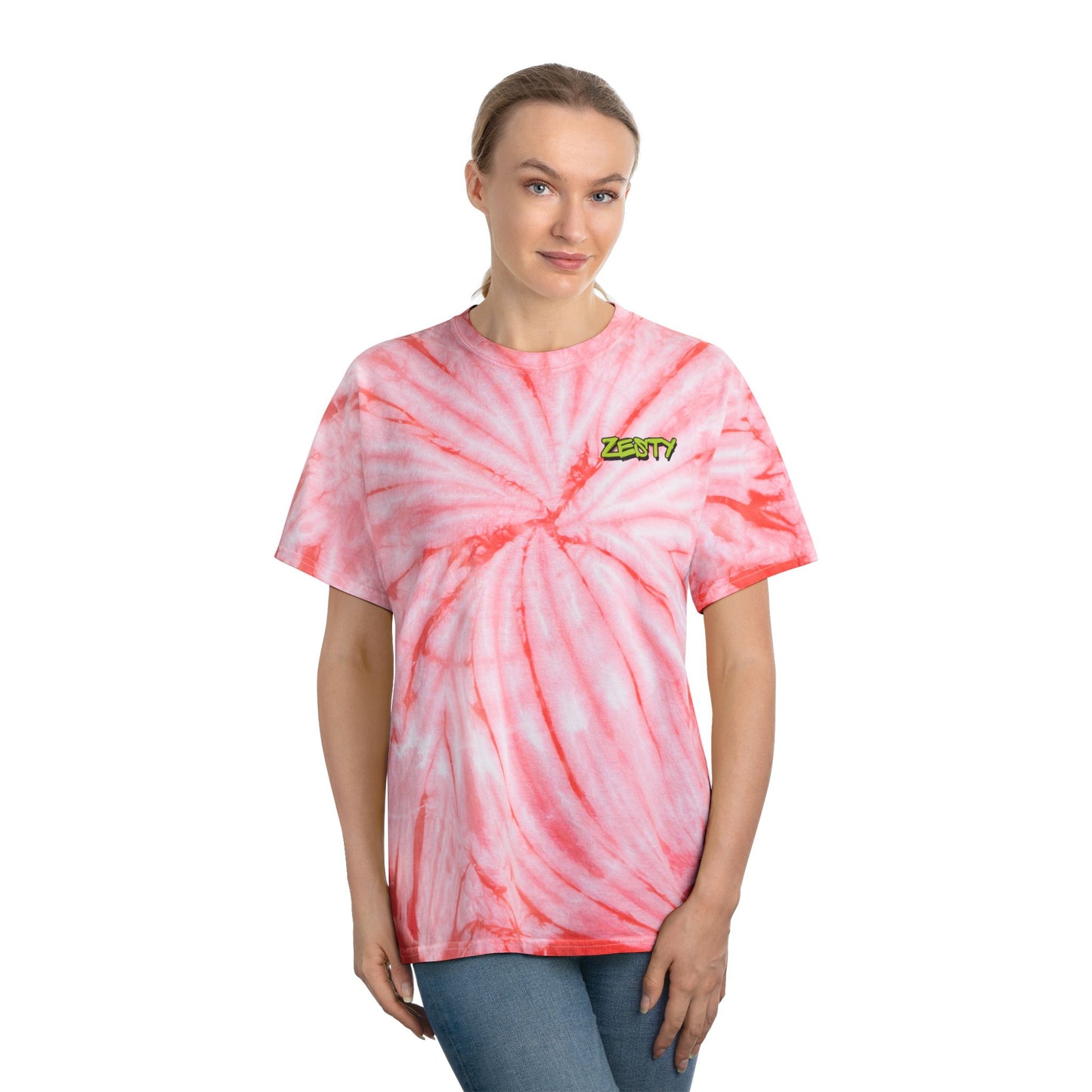 Zesty Tie-Dye Tee - Bright Yellow Spiral T-Shirt for Summer Vibes