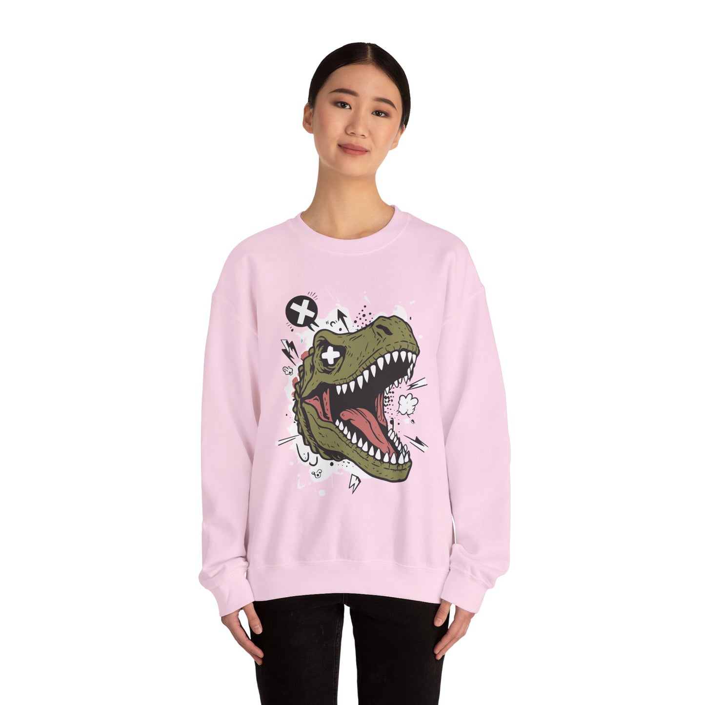 Dinosaur Graphic Crewneck Sweatshirt - Unisex Heavy Blend™
