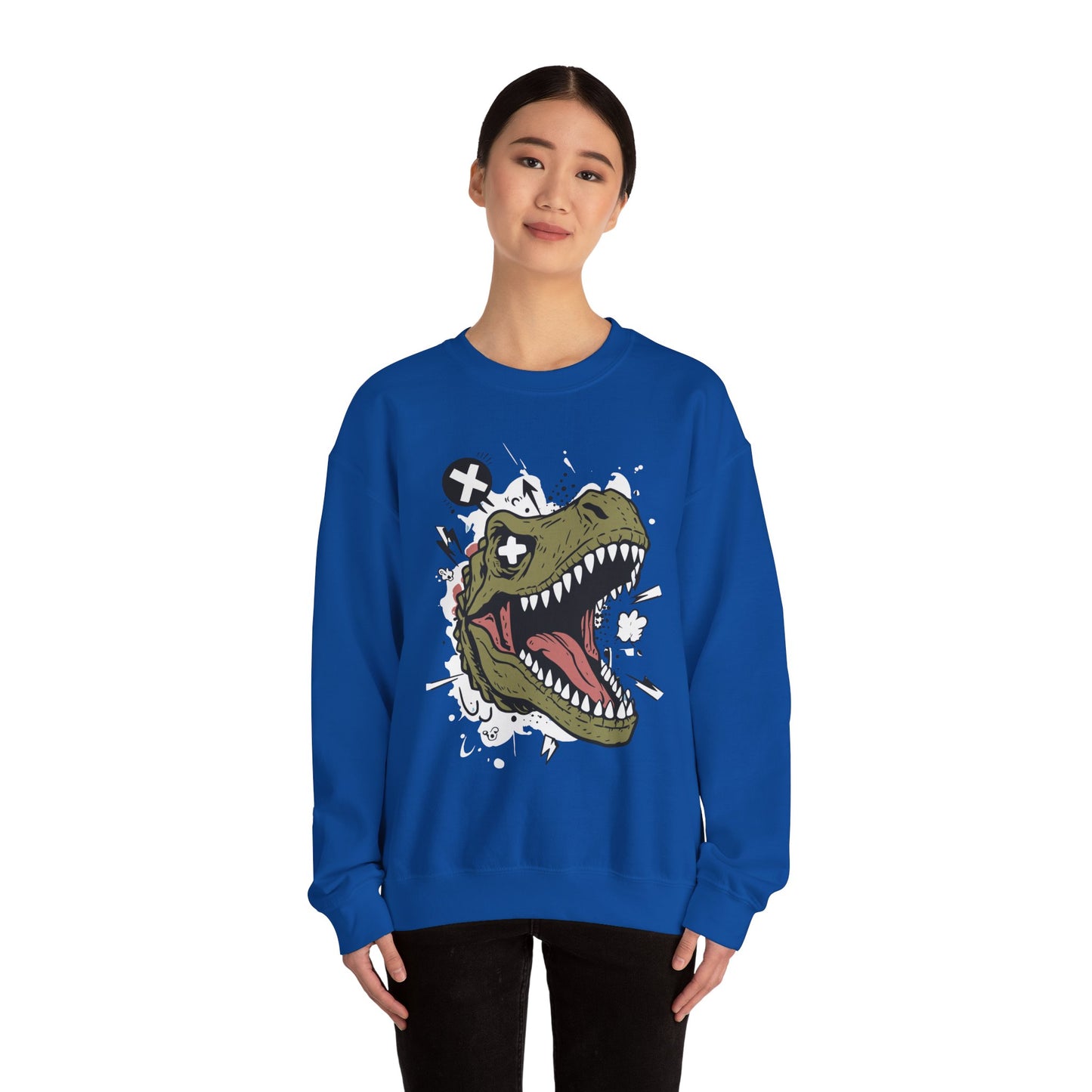 Dinosaur Graphic Crewneck Sweatshirt - Unisex Heavy Blend™